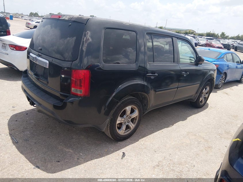 Vin: 5fnyf3h50cb020385, lot: 46167848, honda pilot ex-l 20124