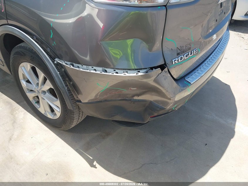2016 Nissan Rogue Sv VIN: KNMAT2MTXGP689283 Lot: 45669302