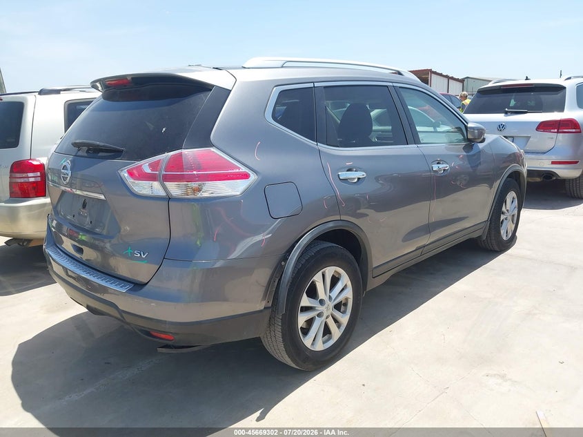 2016 Nissan Rogue Sv VIN: KNMAT2MTXGP689283 Lot: 45669302