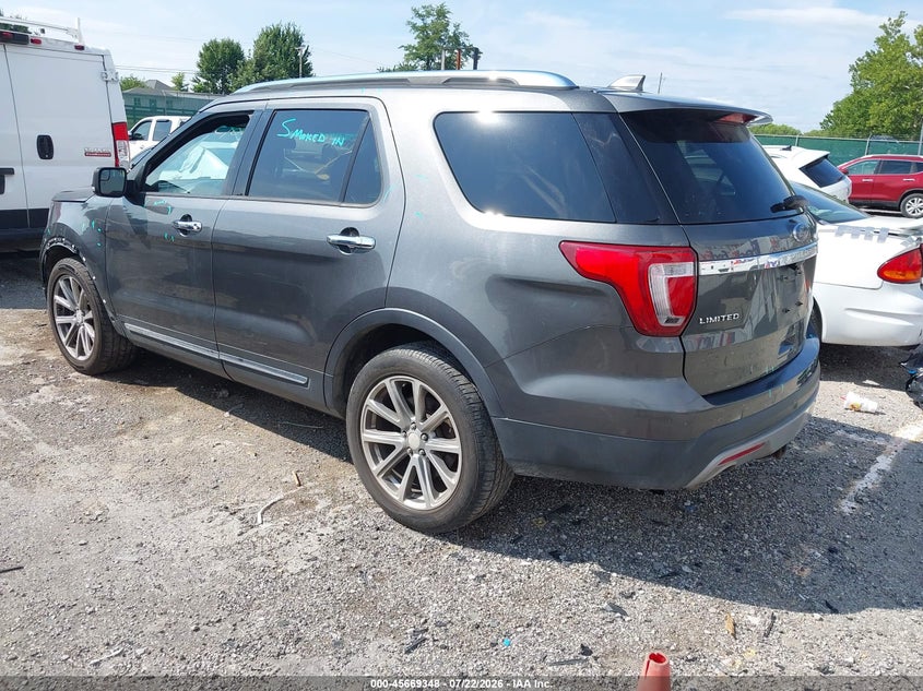 Vin: 1fm5k8f83gga11518, lot: 46167948, ford explorer limited 20163
