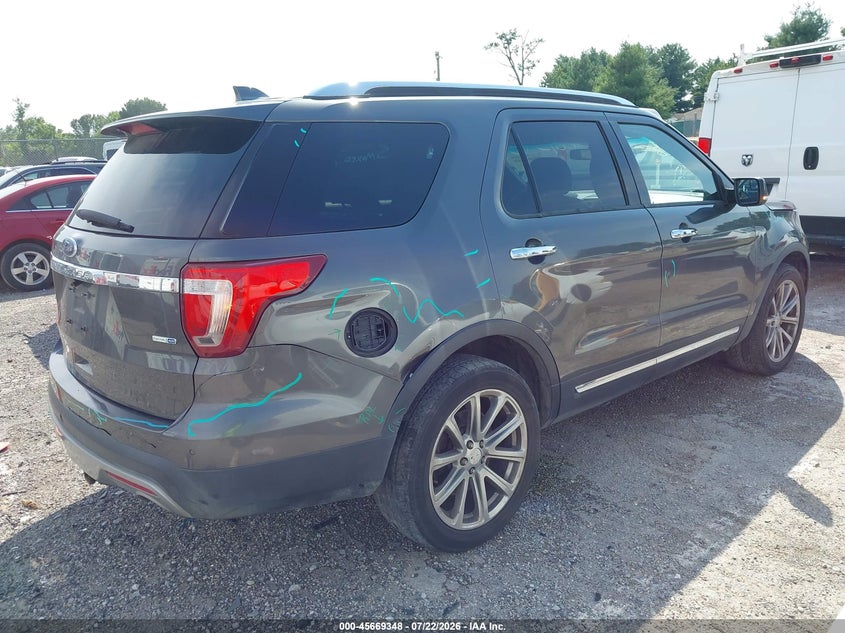 Vin: 1fm5k8f83gga11518, lot: 46167948, ford explorer limited 20164