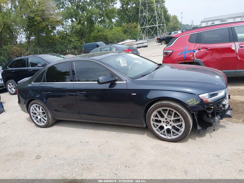 2013 Audi A4 2.0T Premium VIN: WAUFFAFLXDN012839 Lot: 45669375