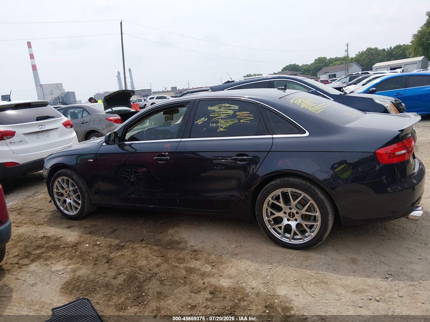2013 Audi A4 2.0T Premium VIN: WAUFFAFLXDN012839 Lot: 45669375