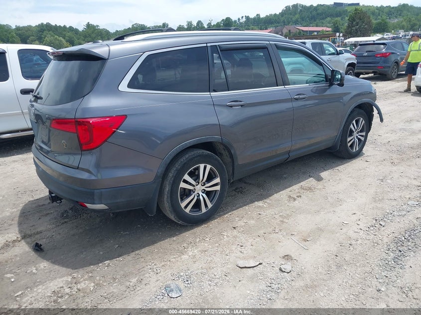 Vin: 5fnyf5h57gb027643, lot: 46168020, honda pilot ex-l 20164