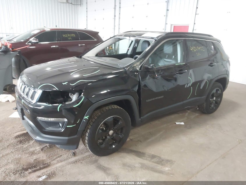 Vin: 3c4njdbb1kt800689, lot: 46168022, jeep compass latitude 4x4 20192
