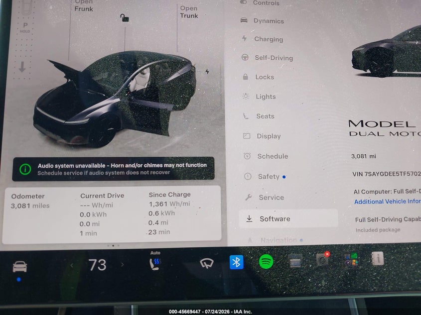 TESLA MODEL Y 2026 VIN 7SAYGDEE5TF570224
