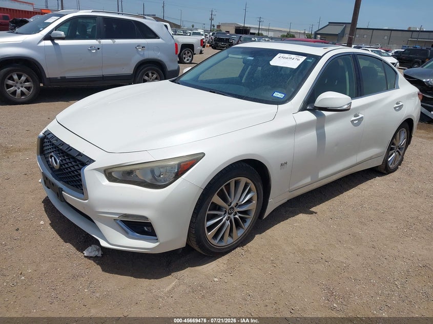 Vin: jn1ev7ap8jm590022, lot: 46168076, infiniti q50 3.0t luxe 20182