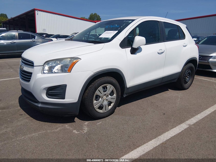 2015 Chevrolet Trax, Обычный износ, IAAI, VIN 3GNCJKSB0FL244755 — фото 2