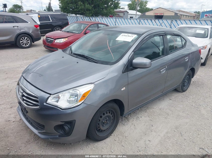 2019 Mitsubishi Mirage, Front End, IAAI, VIN ML32F3FJ7KHF04418 — photo 2