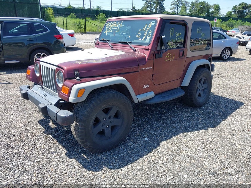2002 Jeep Wrangler Se VIN: 1J4FA29P22P739491 Lot: 45669614