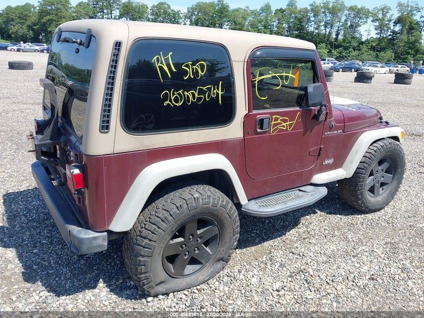 2002 Jeep Wrangler Se VIN: 1J4FA29P22P739491 Lot: 45669614