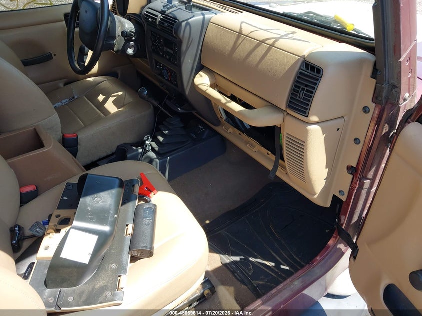 2002 Jeep Wrangler Se VIN: 1J4FA29P22P739491 Lot: 45669614