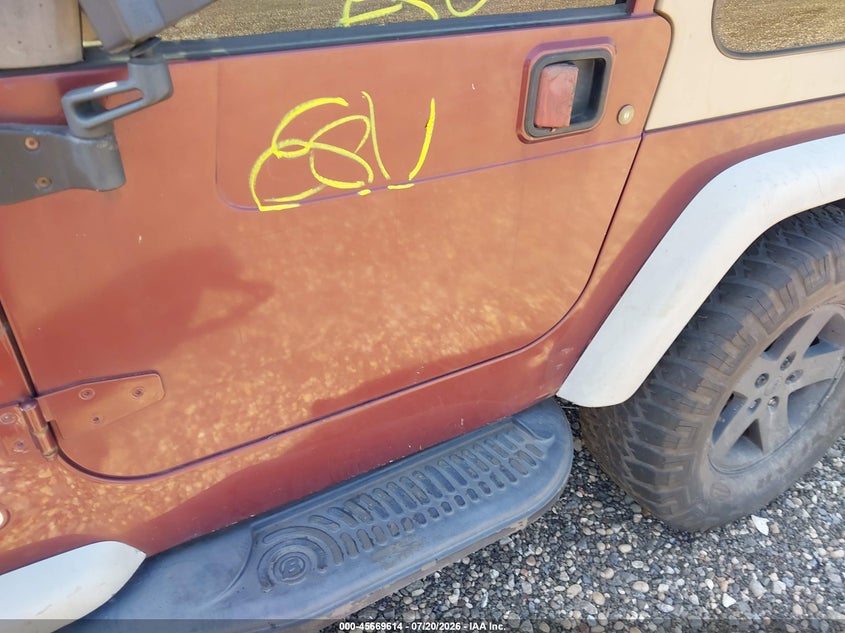 2002 Jeep Wrangler Se VIN: 1J4FA29P22P739491 Lot: 45669614