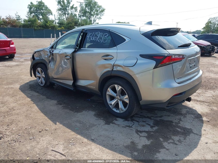 2017 Lexus Nx 300H VIN: JTJBJRBZ9H2055758 Lot: 45669643