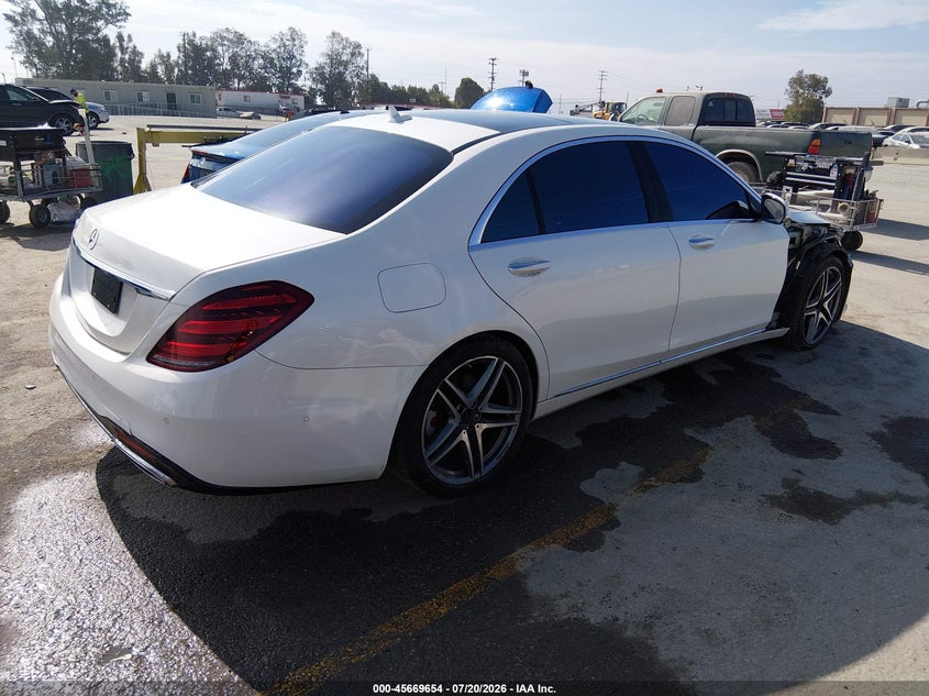 Vin: wddug8db3ja399057, lot: 46168254, mercedes-benz s 560 20184