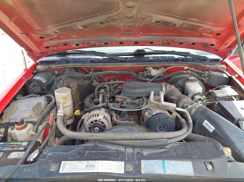 2002 GMC Sonoma Sls VIN: 1GTCS19W028181822 Lot: 45669691