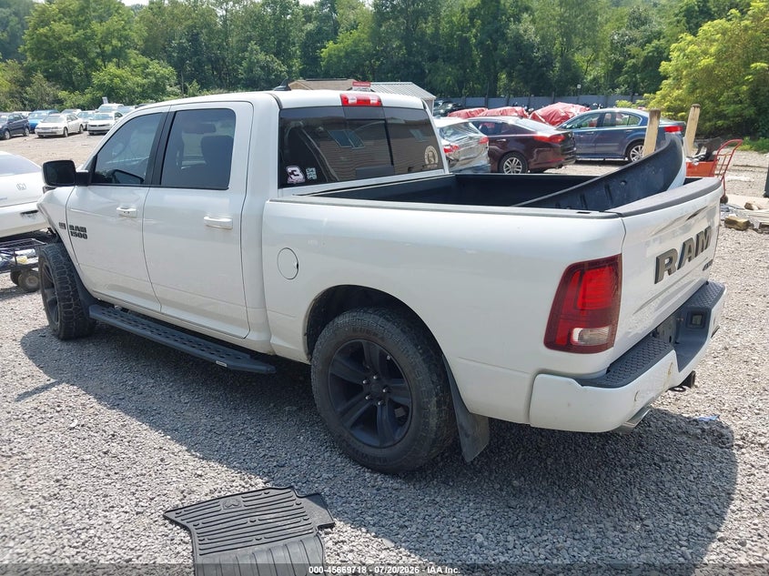 Vin: 1c6rr7mt4hs858668, lot: 46168318, ram 1500 night  4x4 5'7 box 20173