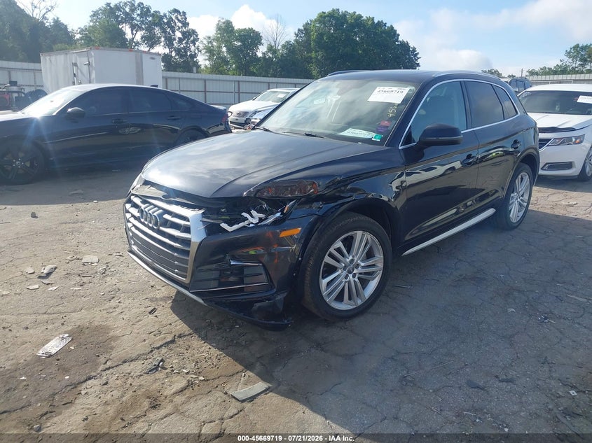 Vin: wa1bnafy1j2222155, lot: 46168319, audi q5 2.0t premium/2.0t tech premium 20182