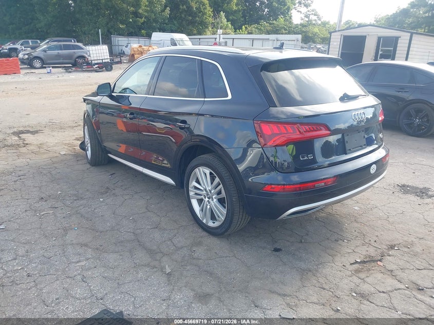 Vin: wa1bnafy1j2222155, lot: 46168319, audi q5 2.0t premium/2.0t tech premium 20183