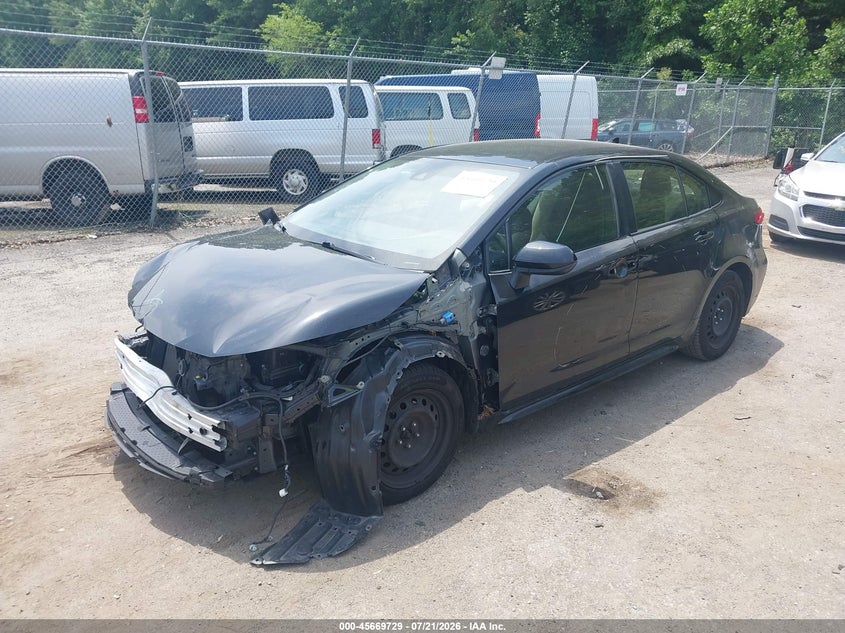 2021 Toyota Corolla Le VIN: JTDEPMAE8MJ142129 Lot: 45669729