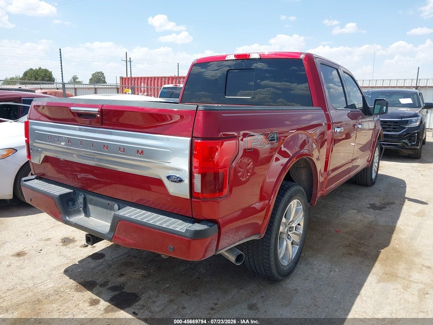 Vin: 1ftew1e48kfc45537, lot: 46168394, ford f-150 platinum 20194