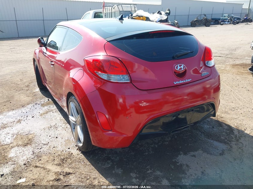 Vin: kmhtc6ad0gu289100, lot: 46168395, hyundai veloster 20163
