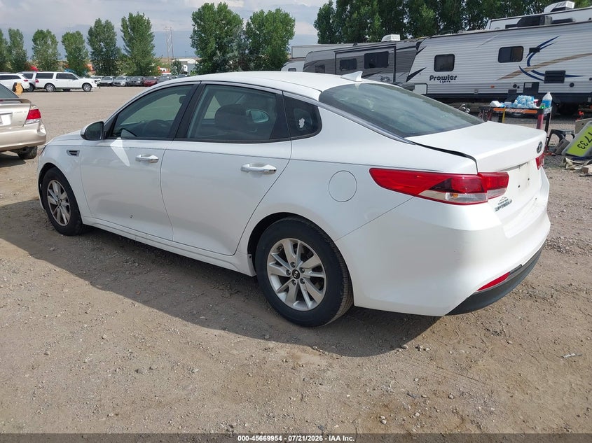 Vin: knagt4l38g5072951, lot: 46168554, kia optima lx 20163