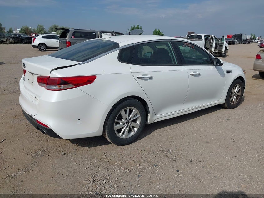 Vin: knagt4l38g5072951, lot: 46168554, kia optima lx 20164