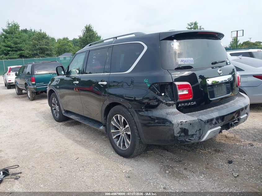 Vin: jn8ay2nc6jx500379, lot: 46168609, nissan armada sl 20183