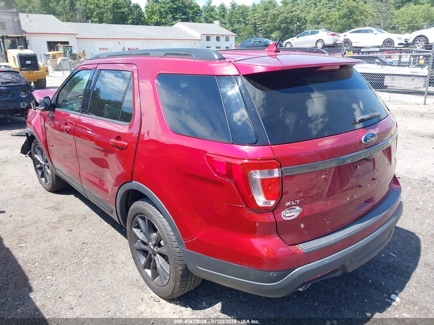 Vin: 1fm5k8d82kga66716, lot: 46168626, ford explorer xlt 20193