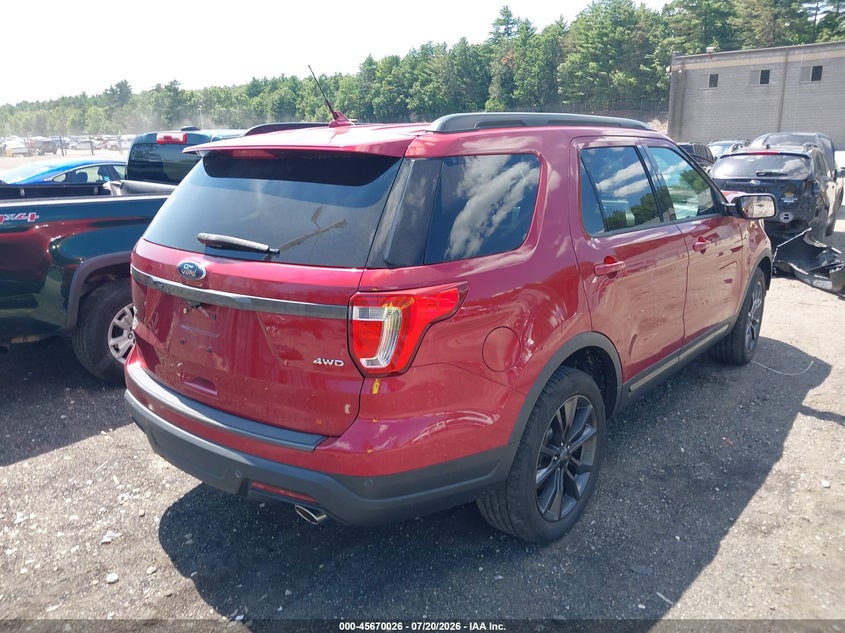 Vin: 1fm5k8d82kga66716, lot: 46168626, ford explorer xlt 20194