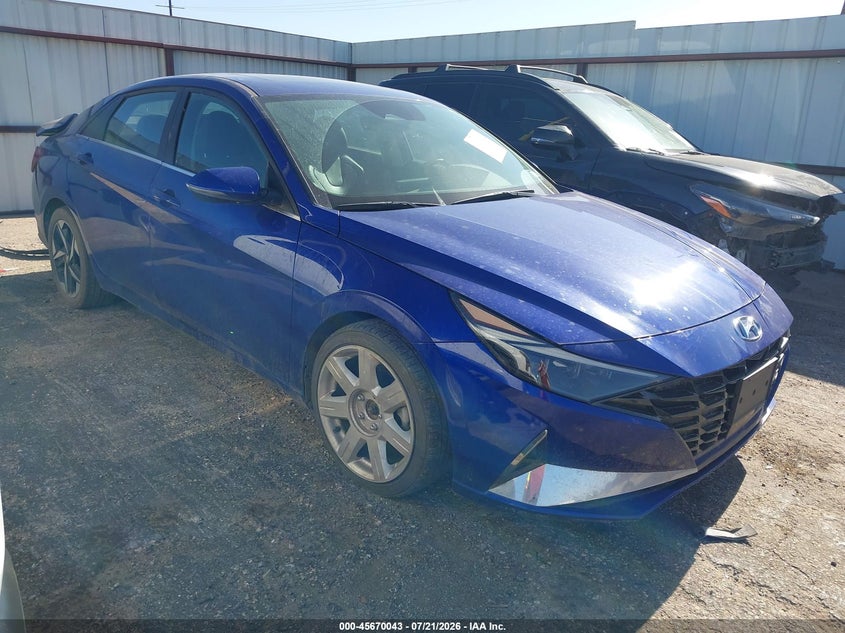 2021 Hyundai Elantra Hybrid Limited VIN: KMHLN4AJ2MU010116 Lot: 45670043