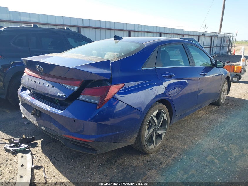 2021 Hyundai Elantra Hybrid Limited VIN: KMHLN4AJ2MU010116 Lot: 45670043