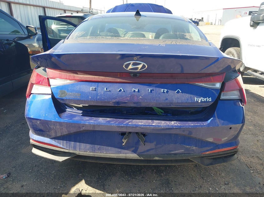 2021 Hyundai Elantra Hybrid Limited VIN: KMHLN4AJ2MU010116 Lot: 45670043