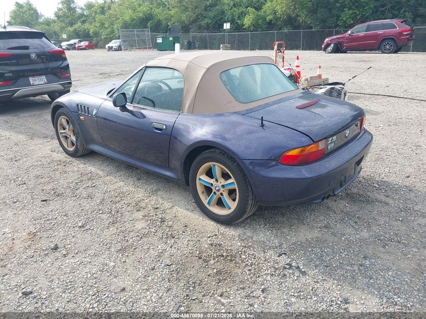 1998 BMW Z3 2.8 VIN: 4USCJ333XWLG20702 Lot: 45670099