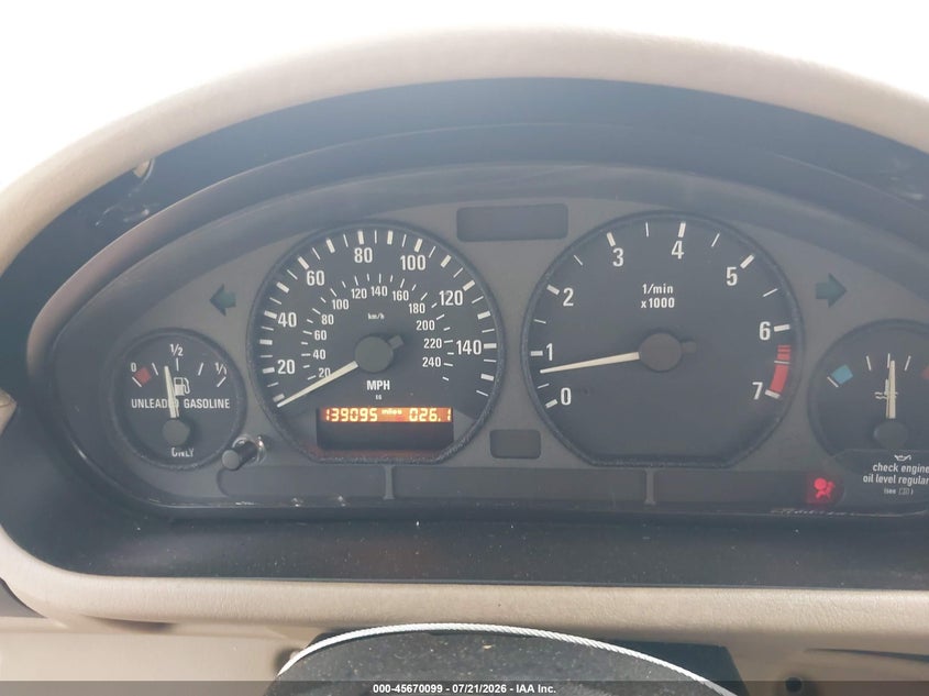 1998 BMW Z3 2.8 VIN: 4USCJ333XWLG20702 Lot: 45670099