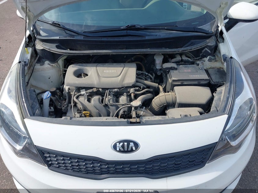 2016 Kia Rio Lx VIN: KNADM4A38G6621285 Lot: 45670106