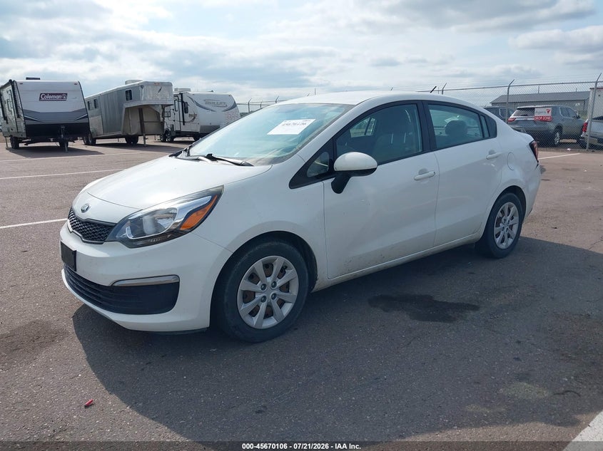 2016 Kia Rio Lx VIN: KNADM4A38G6621285 Lot: 45670106
