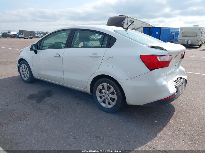 2016 Kia Rio Lx VIN: KNADM4A38G6621285 Lot: 45670106