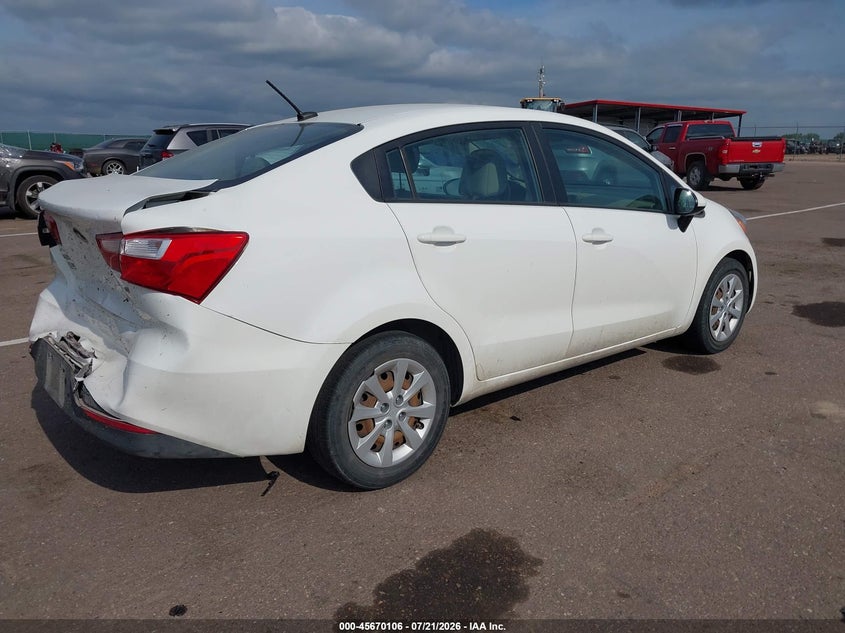 2016 Kia Rio Lx VIN: KNADM4A38G6621285 Lot: 45670106