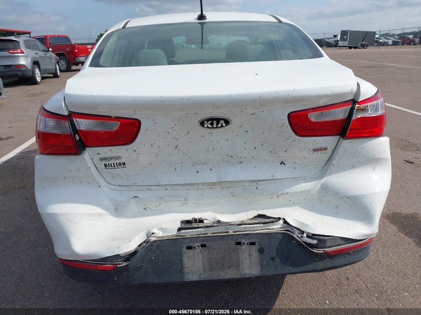 2016 Kia Rio Lx VIN: KNADM4A38G6621285 Lot: 45670106