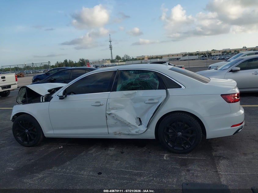2019 Audi A4 40 Premium VIN: WAUGMAF46KA037311 Lot: 45670111