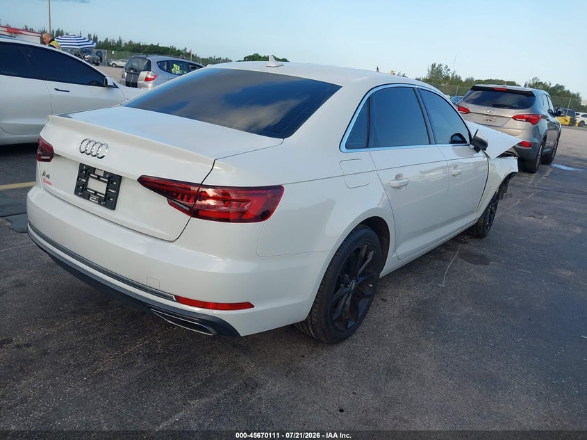 2019 Audi A4 40 Premium VIN: WAUGMAF46KA037311 Lot: 45670111