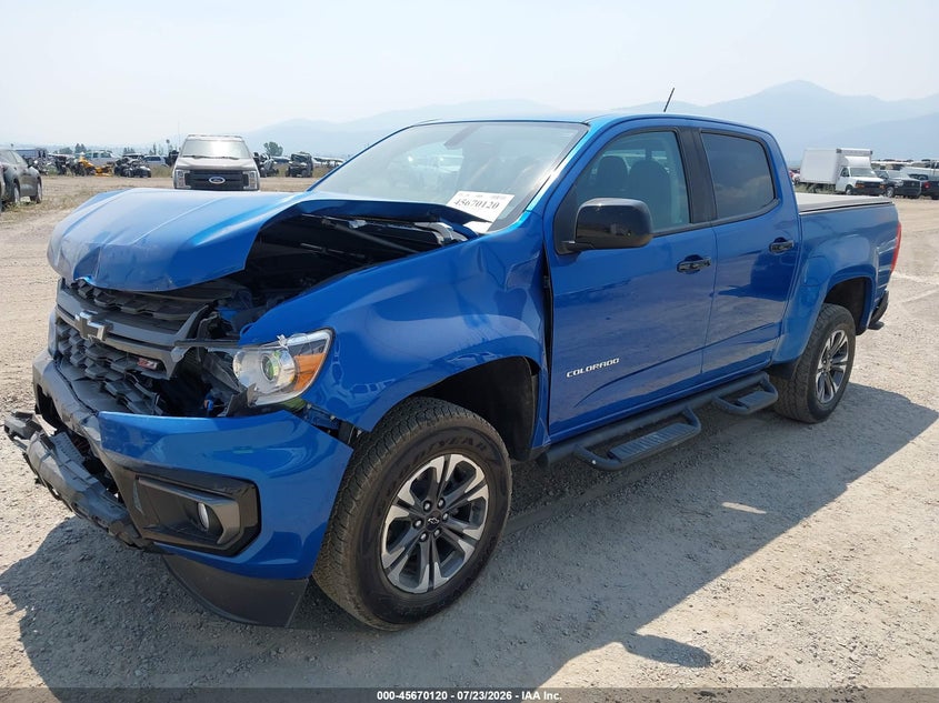 Vin: 1gcgtden3m1295466, lot: 46168720, chevrolet colorado z71 20212