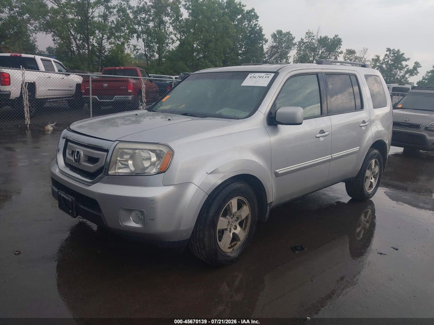 2011 Honda Pilot Ex-L VIN: 5FNYF4H66BB072052 Lot: 45670139