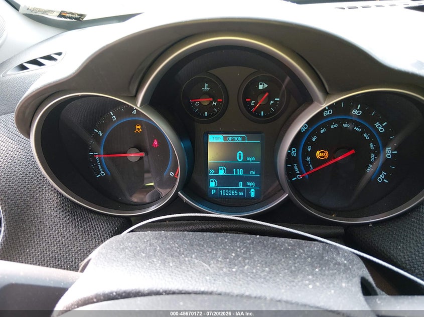 2014 Chevrolet Cruze 1Lt Auto VIN: 1G1PC5SB4E7187378 Lot: 45670172