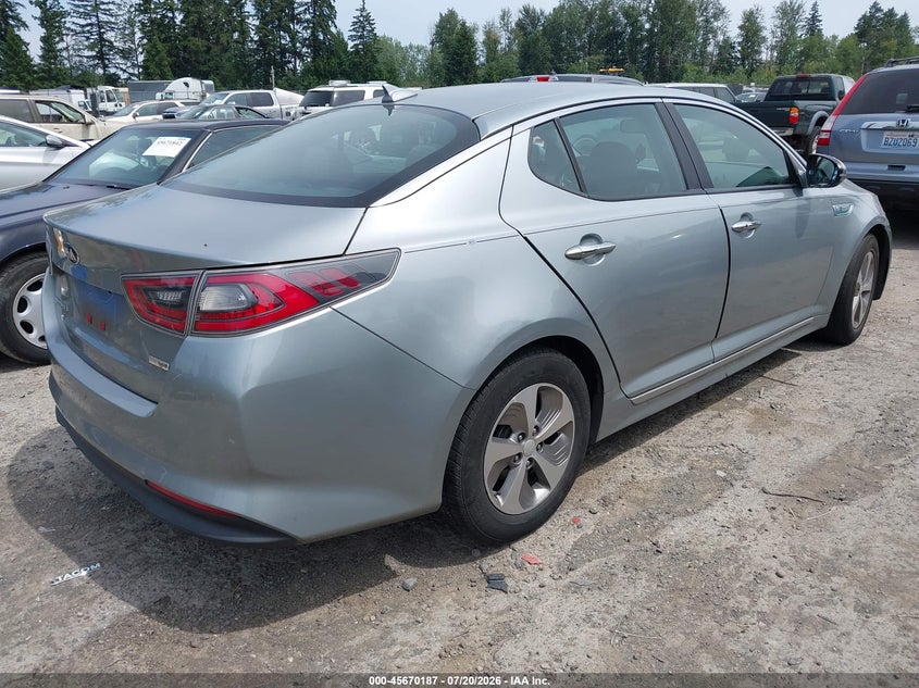 Vin: knagm4ad0e5072268, lot: 46168787, kia optima hybrid lx 20144