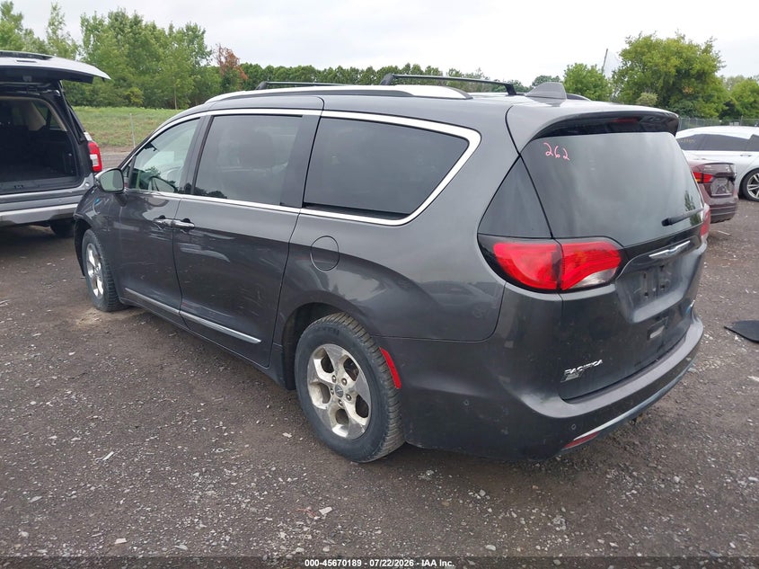 Vin: 2c4rc1n77jr339663, lot: 46168789, chrysler pacifica hybrid limited 20183