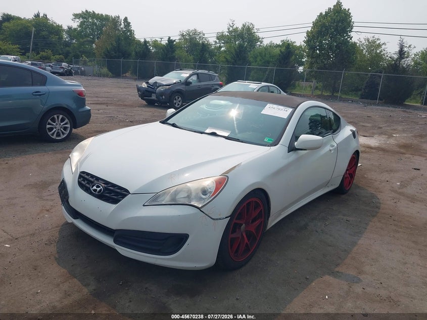 Vin: kmhht6kd5cu074214, lot: 46168838, hyundai genesis 2.0t r-spec 20122