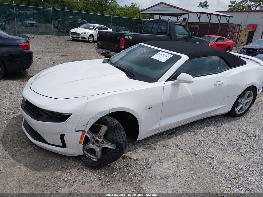 2019 Chevrolet Camaro 1Lt VIN: 1G1FB3DSXK0156074 Lot: 45670281